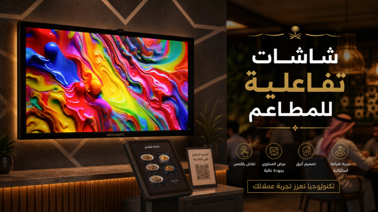 شاشات تفاعلية للمطاعم