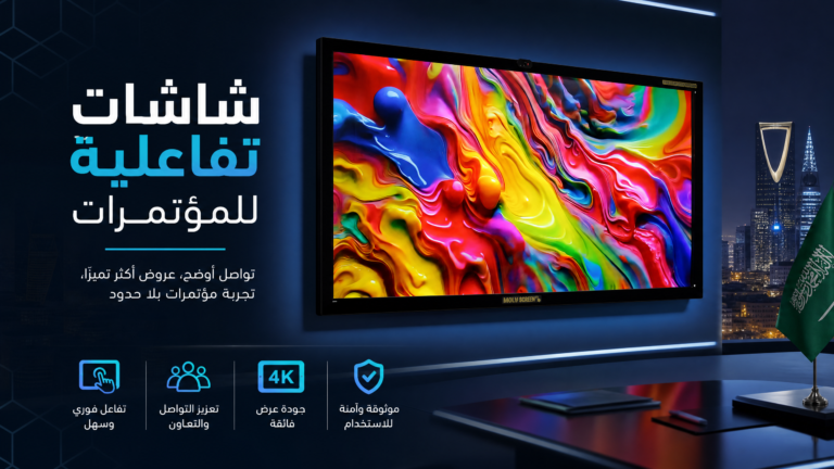 شاشات تفاعلية للمؤتمرات